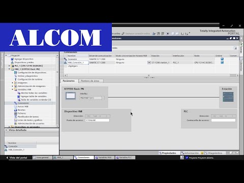 HMI Siemens, crear conexiones y variables TIA Portal