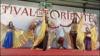 Danza del Ventre Orientale Perugia Lezioni Spettacoli Ali di Iside Candelabro Velo Sharki