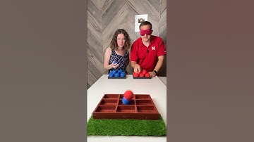 blindfolded tic-tac-toe ￼😎 #boardgames #competition #fun #gametime