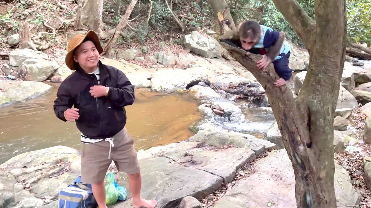 So Excited!CUBIS’ First Camping Trip to the Waterfall With Dad