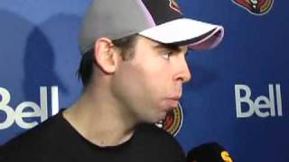 Pascal Leclaire: Interview After 2-1 Loss to the Sabres, October 8, 2010