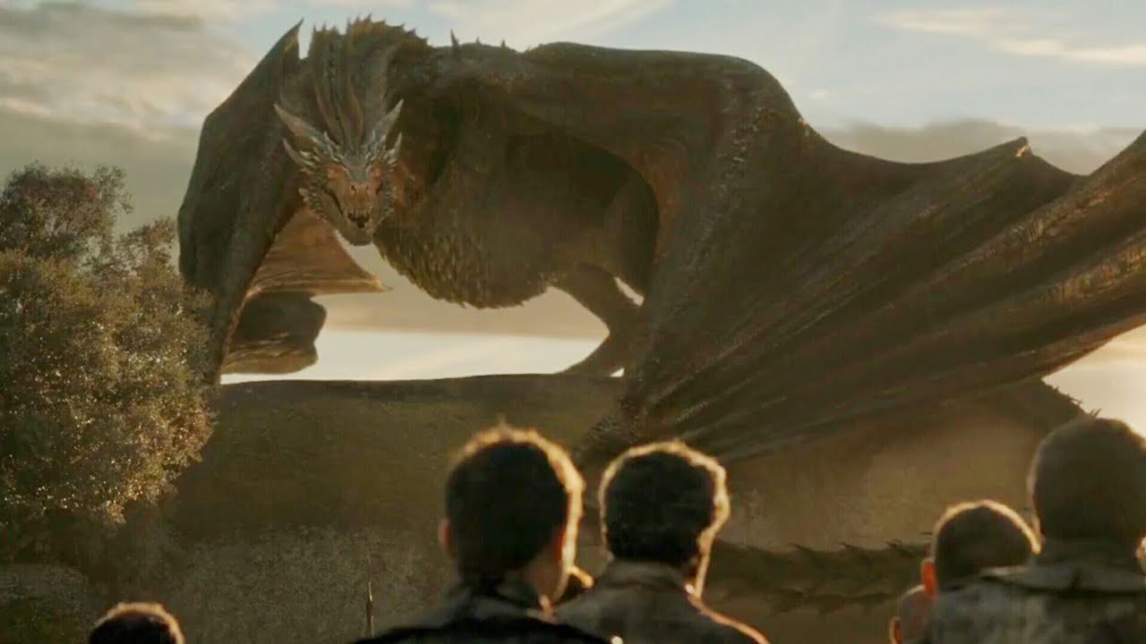 Daenerys shows drogon and gives speech to the Dothraki | GOT S06E06