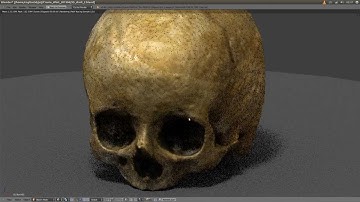 Scanning a reflecting-light skull with a normal camera at night