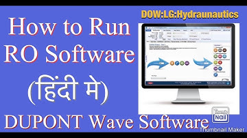 Learn how to Run RO Software, Dupont software training, Hydronautics IMS software projection