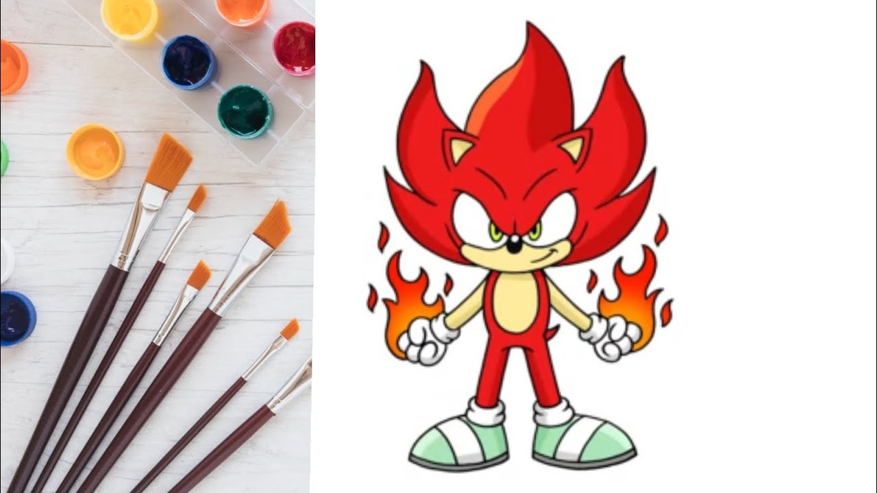 How To Draw Fire Sonic