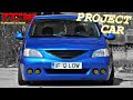 Blue Dacia Logan ABS 1.6 8v on AZEV Rims Tuning Project