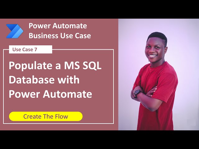 Populate a MS SQL Database with Power Automate ||  Create The Flow class=