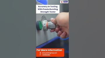Accuracy in Testing with Presto Bursting Strength Tester | Packaging & Material Strength
