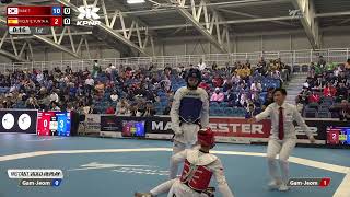 314 Qf M-58Kg Park Tae-Joon Kor Vs Vicente Yunta Adrian Esp I Manchester 2022 World Taekwondo Gp