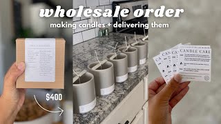 Local Wholesale Order 2023 | Making + Delivering Candles