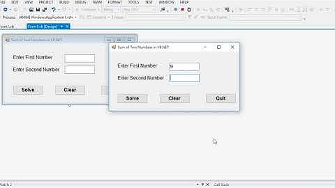Sum of Two Numbers in VB.NET