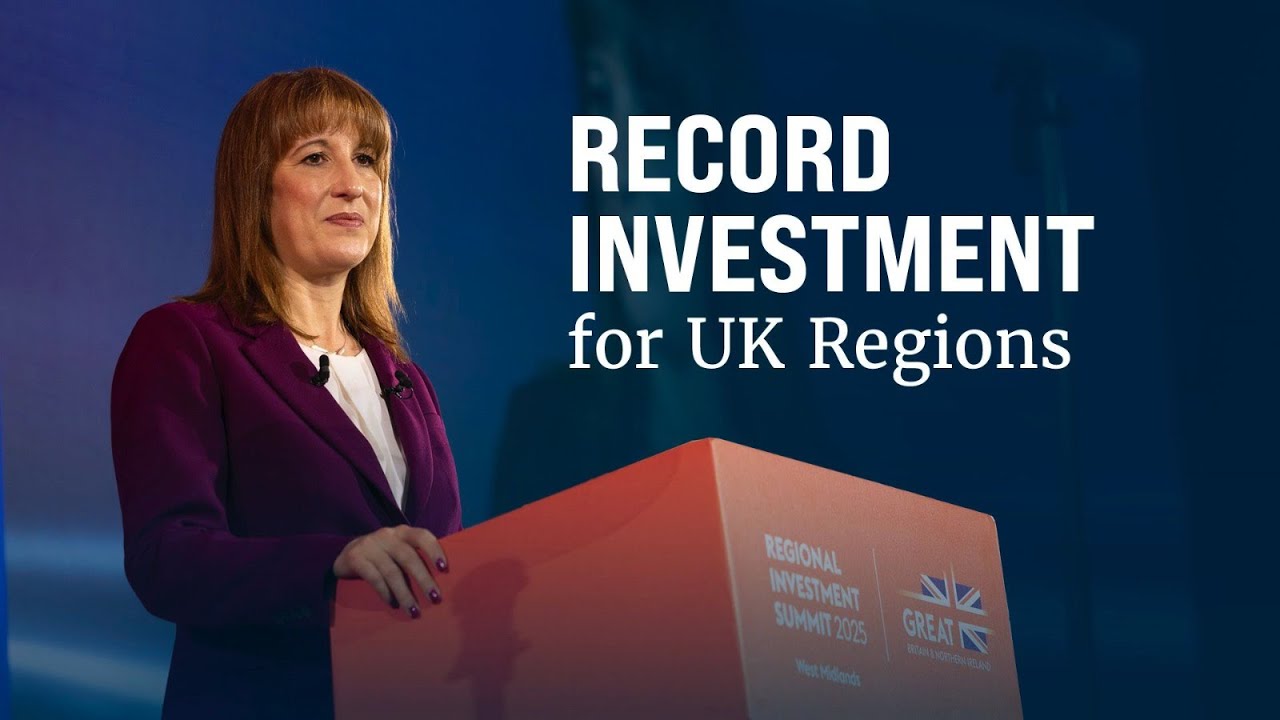 Chancellor Rachel Reeves speaks at the Regional Investment Summit