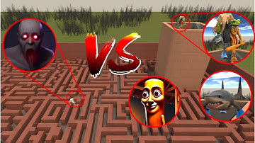 SONIC  VS TUNG TUNG SAHUR  VS  SCP 096 IN GARRY