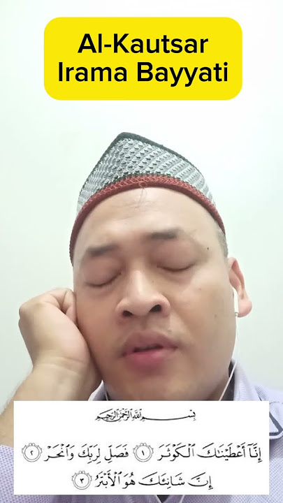 Al-Kautsar Irama Bayati #alkautsar #alquran #alquranmerdu #bayati #ngaji #ayat #suci #irama #tilawah