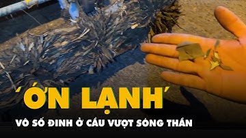 Lại hút được vô số đinh ở cầu vượt Sóng Thần, người dân ớn lạnh với đinh hình thoi