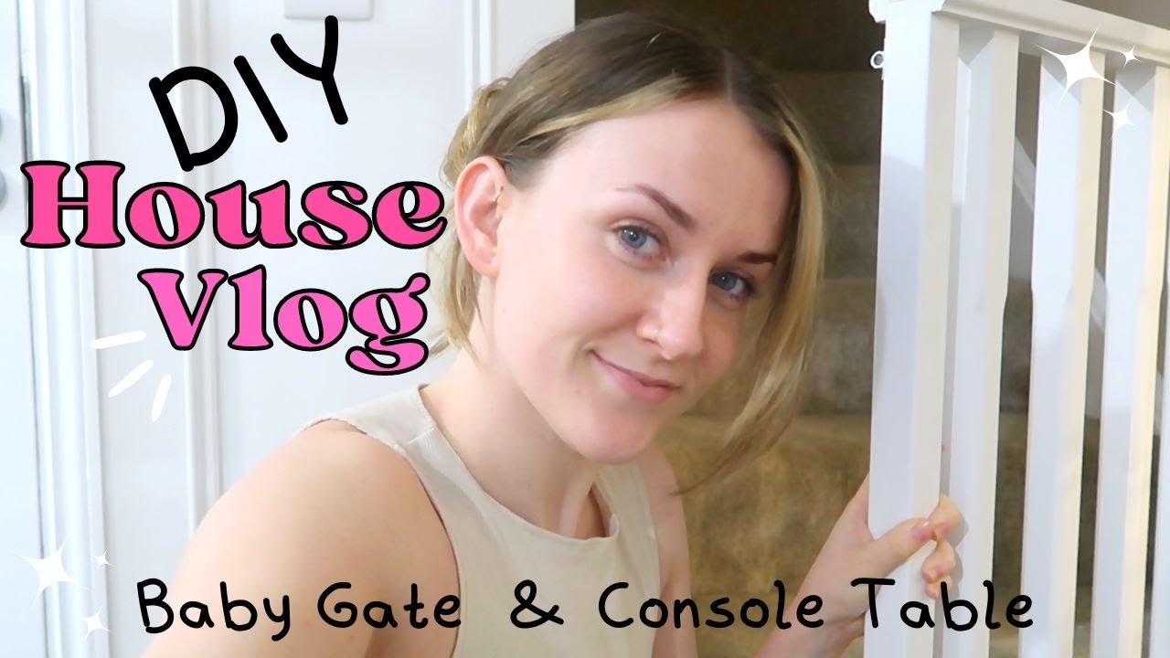 DIY Baby Gate & Console Table 🔨 HOUSE VLOG - New Build UK - Our First Home 🏡 💕
