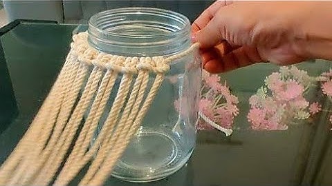 Macramé \| Macramé Lantaarn - Macramé Lantaarn/Macramé Pot wandhanger oost