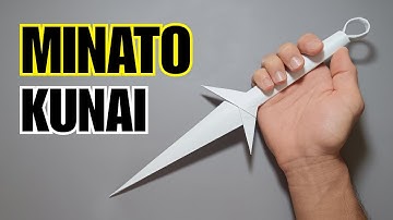 Origami Minato Kunai | How To Make A Paper Kunai ! | Ninja Kunai Minato