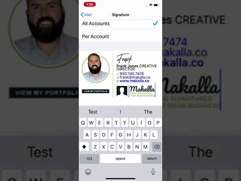 HTML Email Signature Install - Apple Mail on iOS (iPhones/iPads)