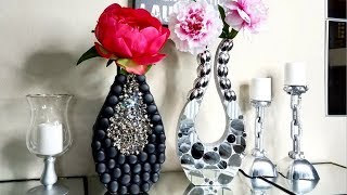 2 Quick and Easy Modern style Vases made on a Budget| Simple and Inexpensive Home Decor Ideas!