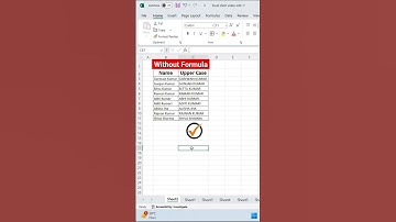 change to capital letter in excel 😊 #excel #exceltips #exceltricks #dataentry #shorts #ytshorts #top