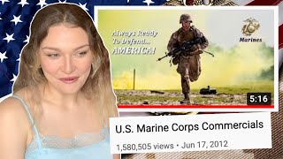 New Zealand Girl Reacts to US MARINE CORPS COMMERCIALS