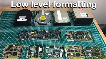 Low level formatting old hard drives