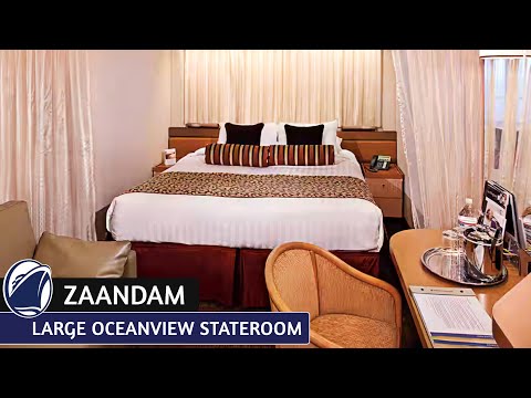 Zaandam Large Ocean-View Stateroom walkthrough tour