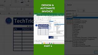 Design and Automate Invoice in Excel -Part 4 | TechTricksGh