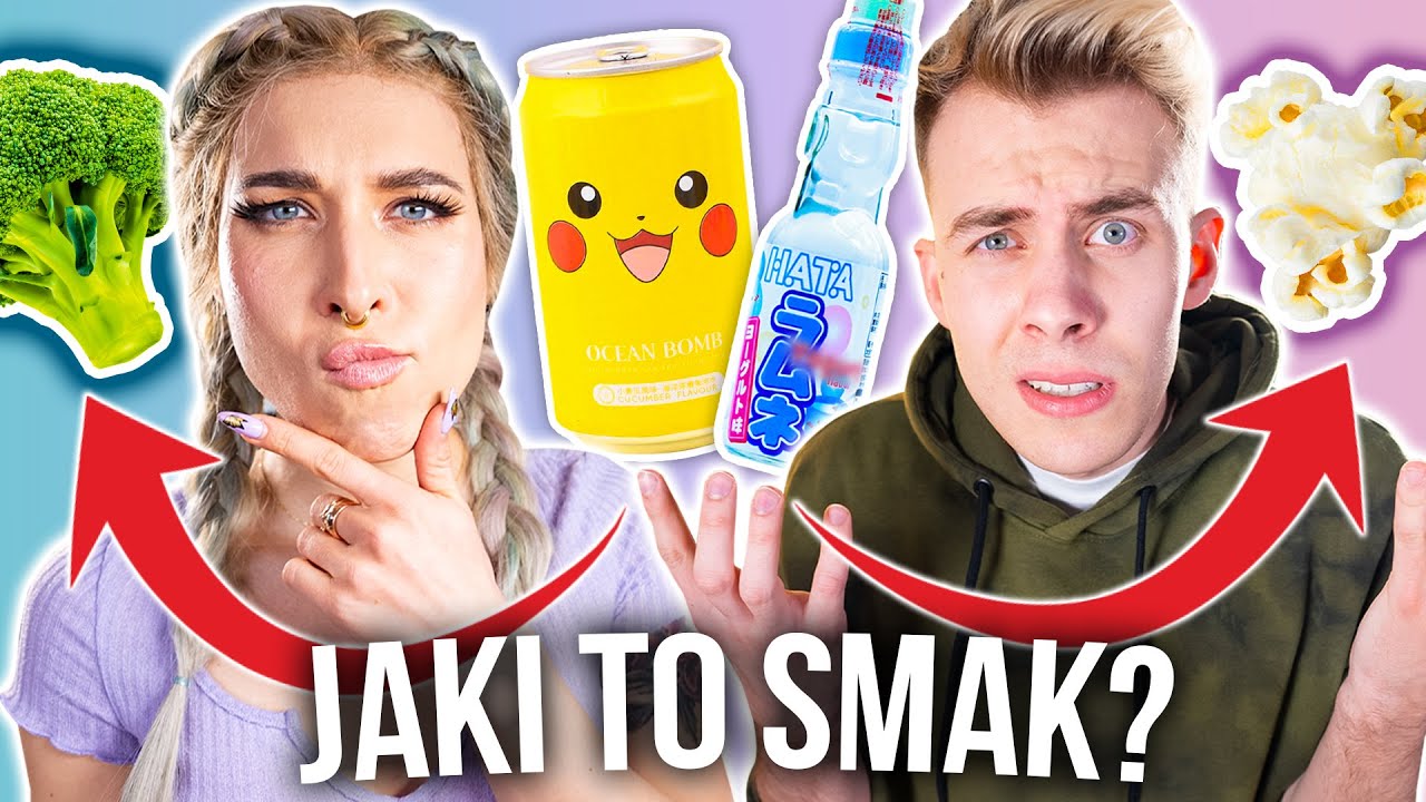 Testujemy DZIWNE SMAKI NAPOJÓW! 😱 Popcorn, Ogórek, Jogurt - Aga i BLOWEK | Agnieszka Grzelak Vlog