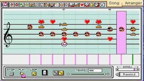 Mario Paint: Stage 5: Mr. Shine & Mr. Bright- Kirby