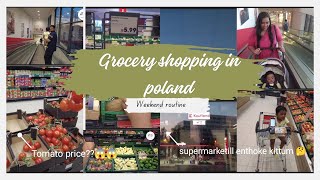 Grocery shopping in poland 2023|Grocery & Vegetable price😱|Shopping Vlog #subscribe #poland #grocery Resimi