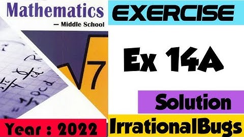 SIMPLE LINEAR EQUATIONS | Ex.14A #selina #icse #easymaths #class7 #irrationalbugs @IrrationalBugs