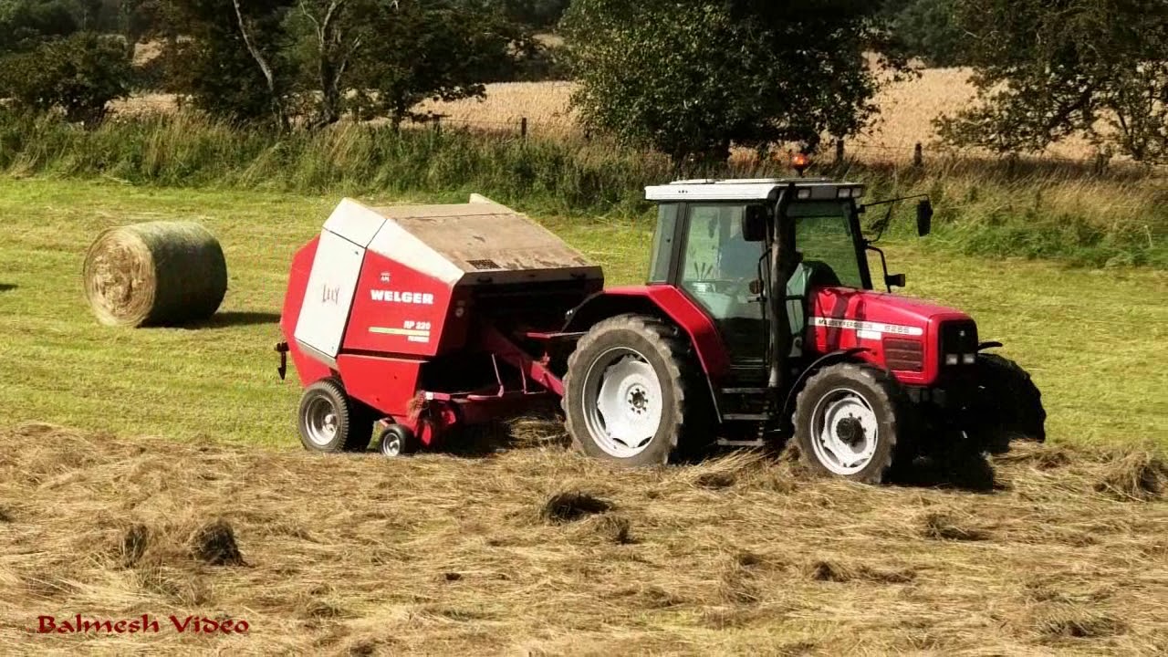 Baling Haylage with Massey and Lely/Welger