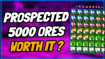 TBC Classic Jewelcrafting prospecting results