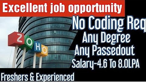 Zoho Offcampus drive 2021 | No coding - Any Degree candidates | how to apply?| simply jpr