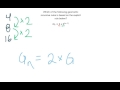 Geometric Sequences and Recursive Formulas