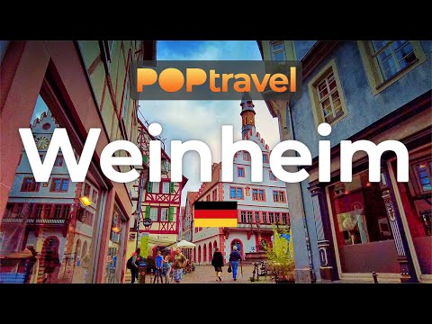 Walking in WEINHEIM / Germany 🇩🇪 - 4K 60fps (UHD)