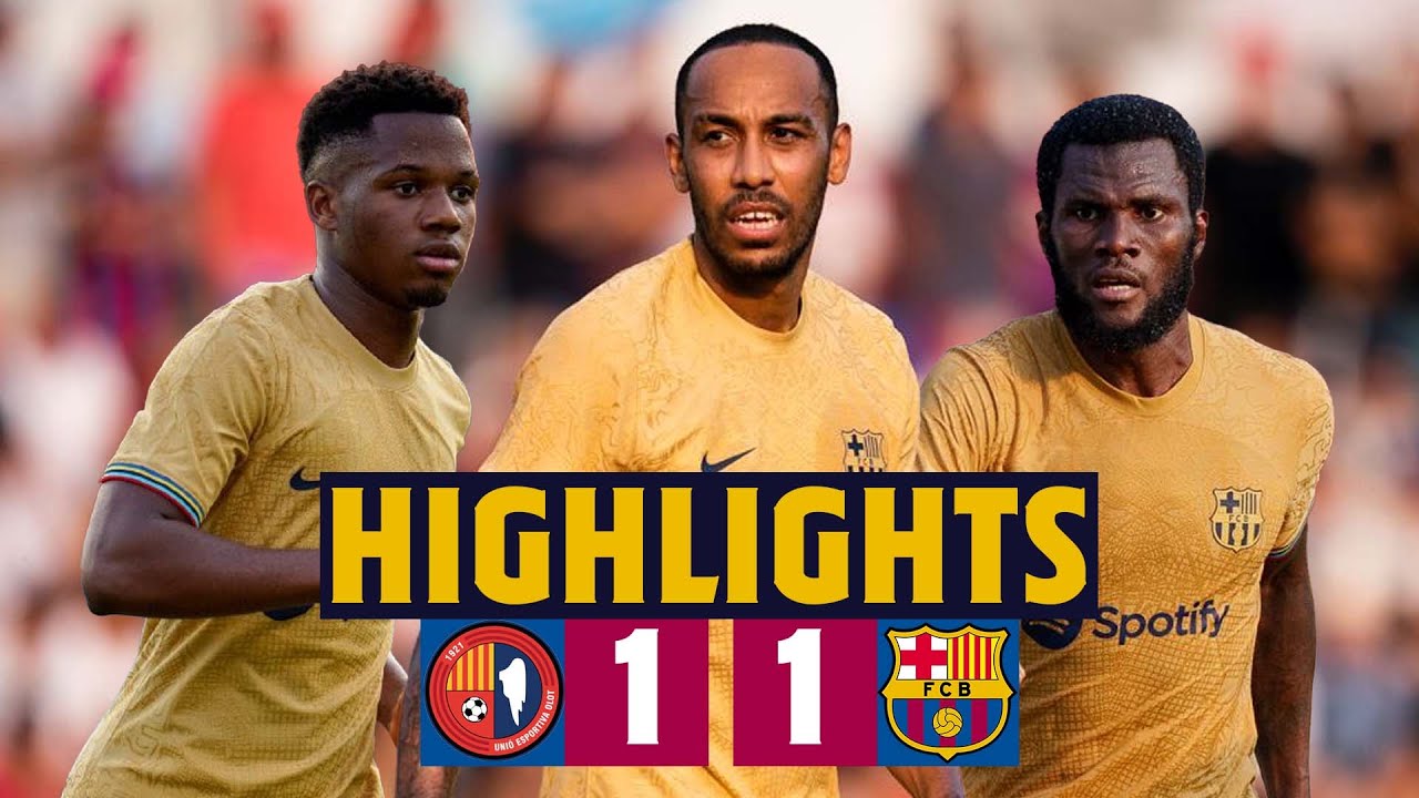 UE OLOT 1-1 BARÇA I AUBAMEYANG SUPERGOAL I HIGHLIGHTS PRESEASON 2022/23 🔵🔴