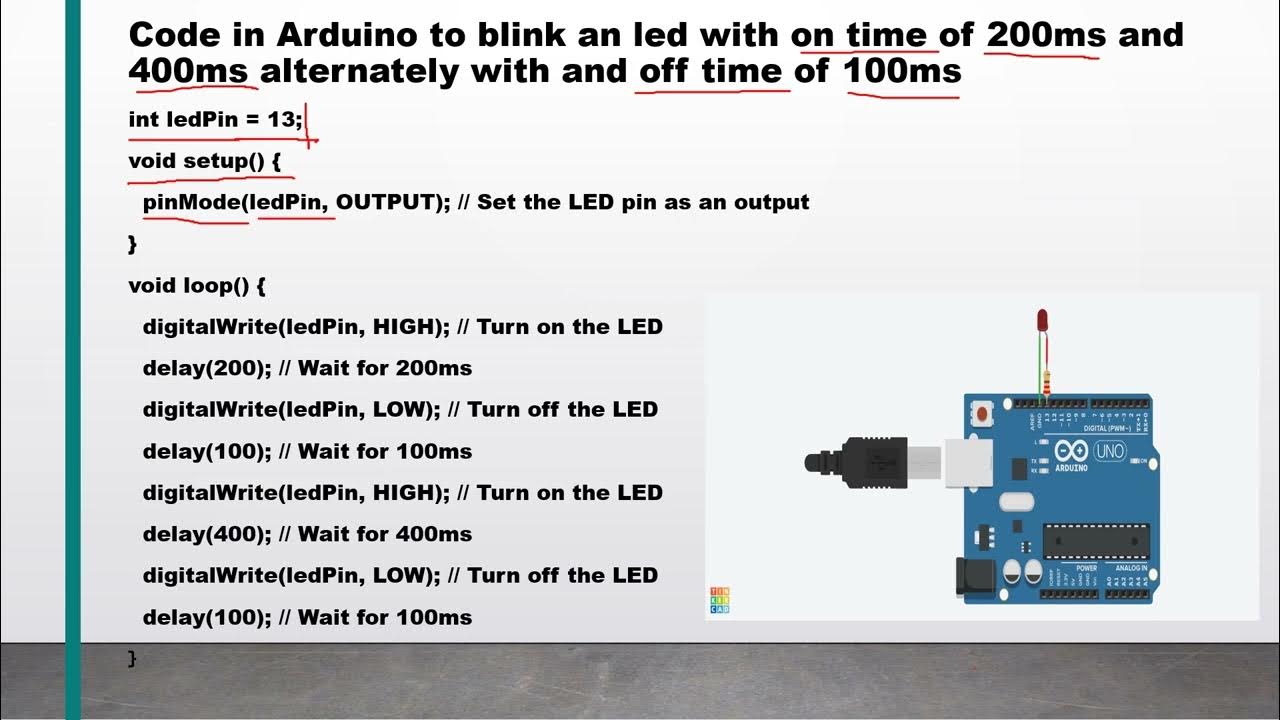 basic Coding in arduino - YouTube
