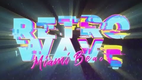 Premiere Pro Template | Retro Wave Title