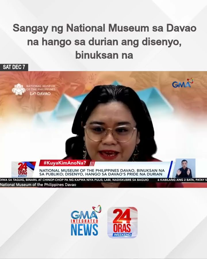 Sangay ng National Museum sa Davao na hango sa durian ang disenyo, binuksan na | 24 Oras Weekend