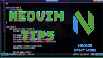 Neovim Tips - Spliting lines using nvim and macros