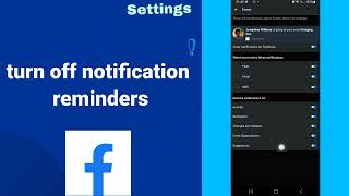 How to turn off notification reminders On Facebook Lite