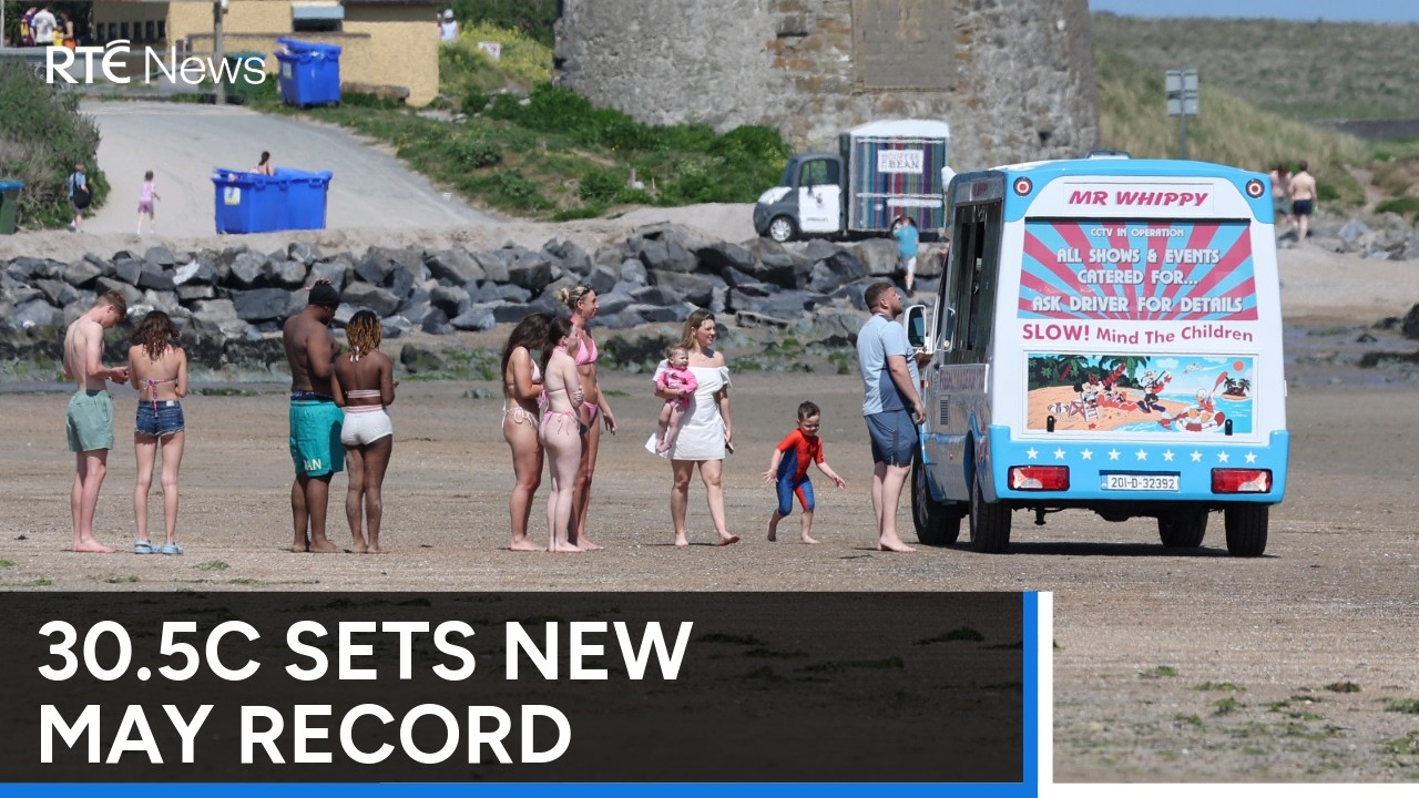 May heat record broken again amid temperature warning | RTÉ News - YouTube