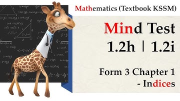 KSSM Mathematics Form 3 Chapter 1 | Mind Test 1.2h | Mind Test 1.2i | Indices