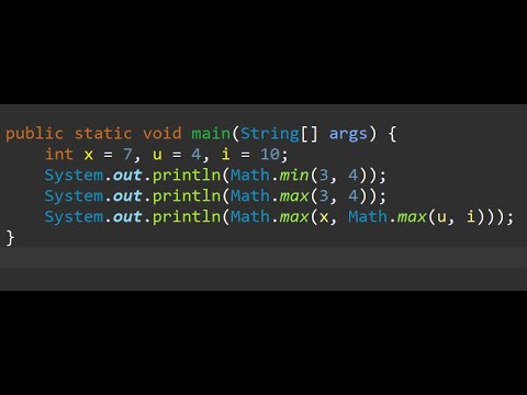 Video: Apakah matematik Max Java?