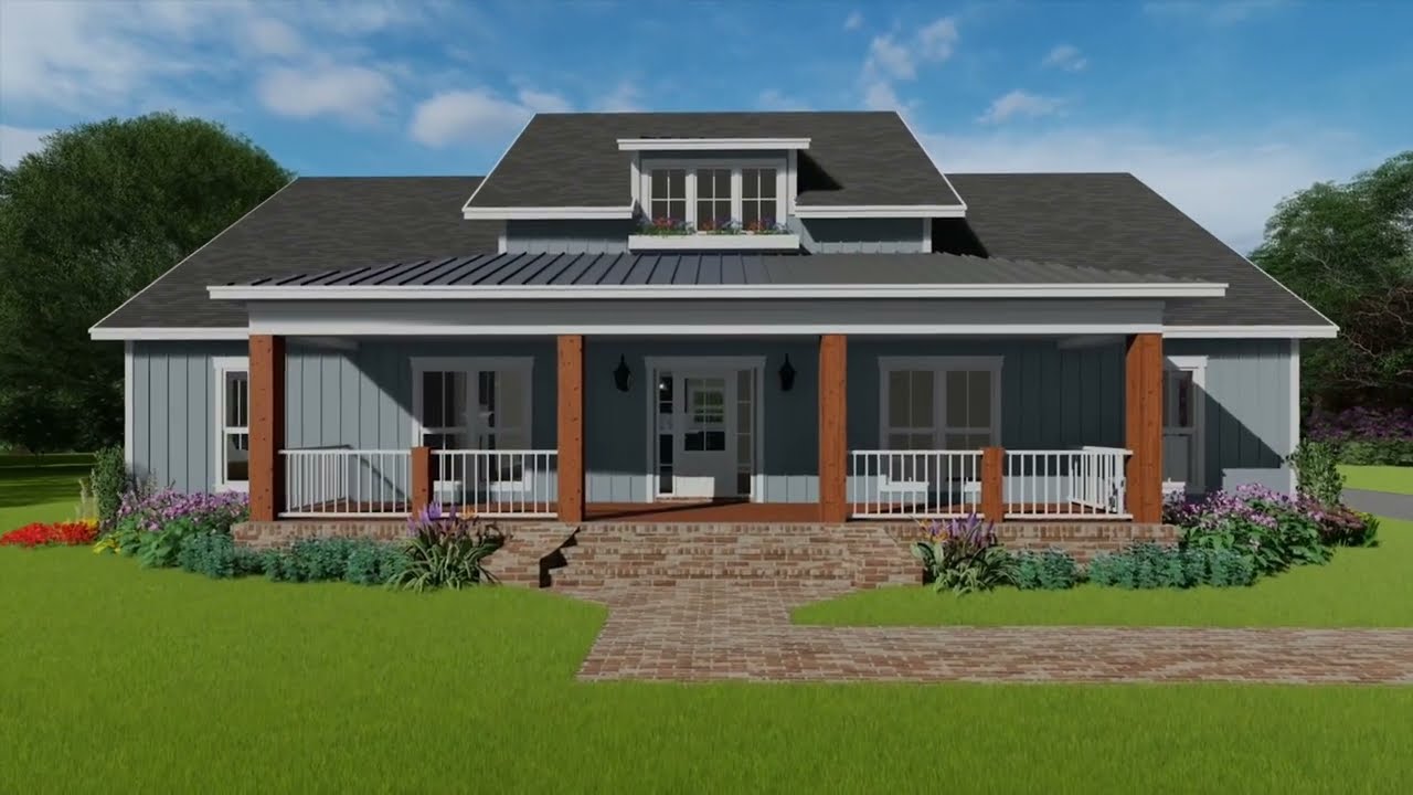 Modern Farmhouse with Outdoor Kitchen