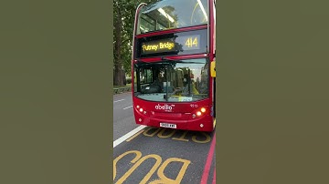 London Bus Route 414 to Putney Bridge 16-07-2021