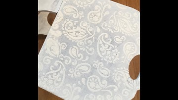 Raised Stenciling & Embossing a Furniture Project | Tutorial